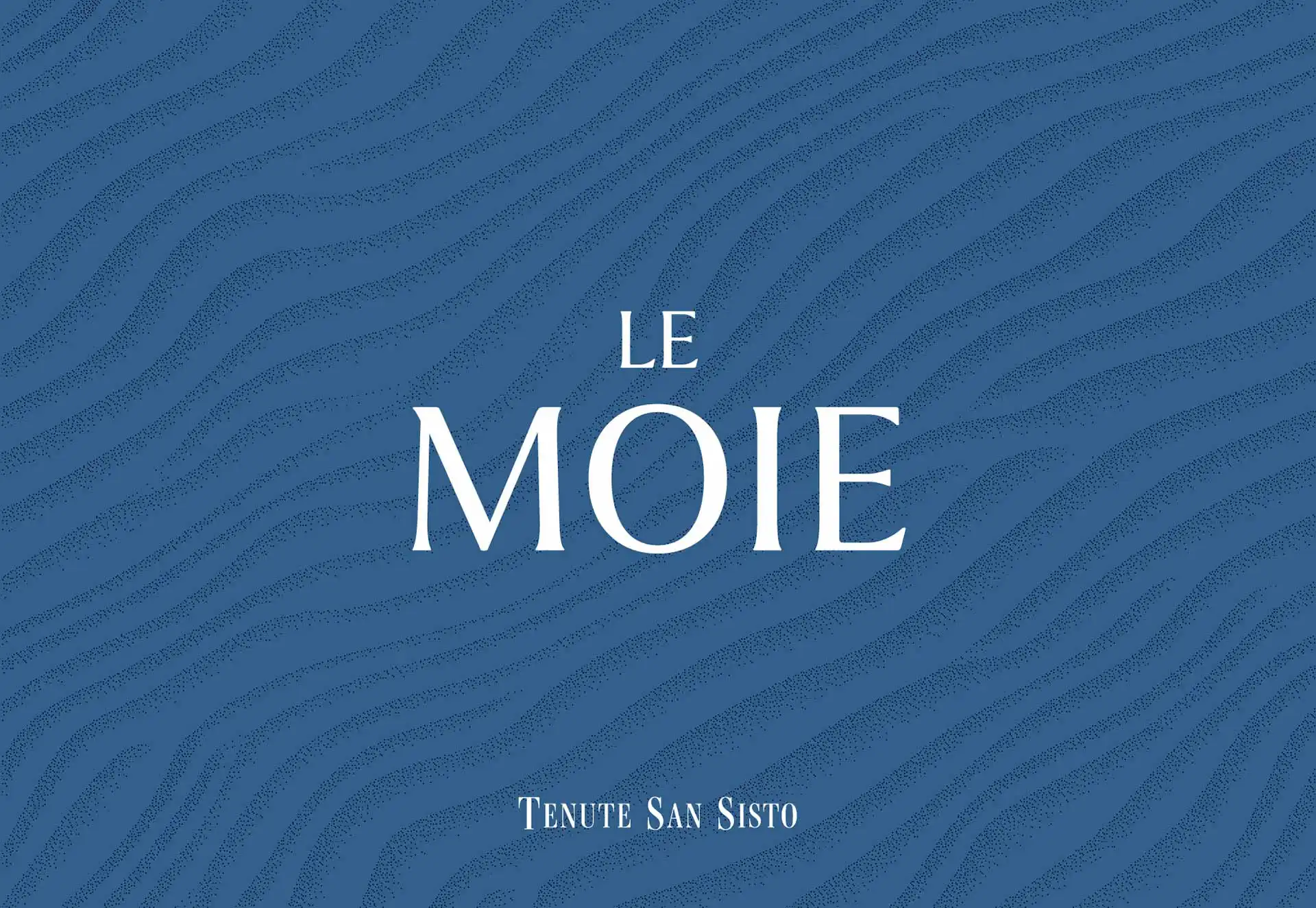 Angelini Wines Le Moie custom typography logo and brand identity graphics by Usopposto studio