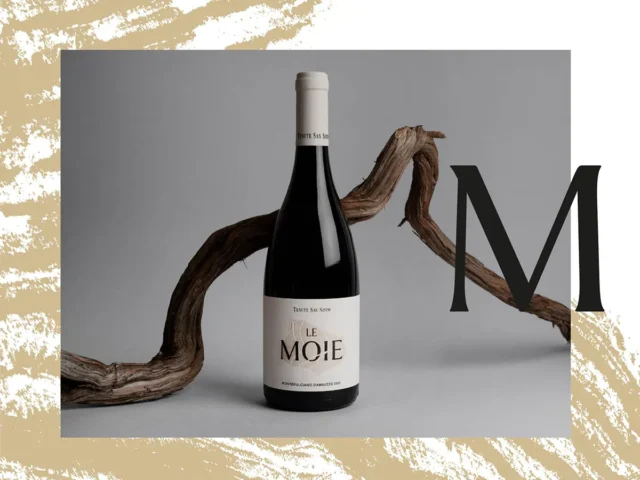 Angelini Wines label design for Le Moie wine project by Usopposto studio